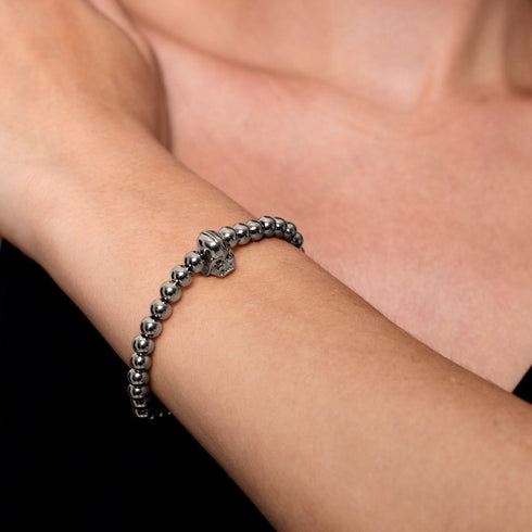 Vader | Silver | Crystal Charm Bracelet